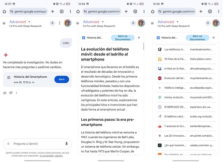 Búsqueda profunda con Gemini Deep research
