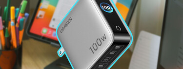 Para el regreso a clases: cargador UGREEN de 100W con pantalla táctil y 5 puertos USB, de remate en Amazon 