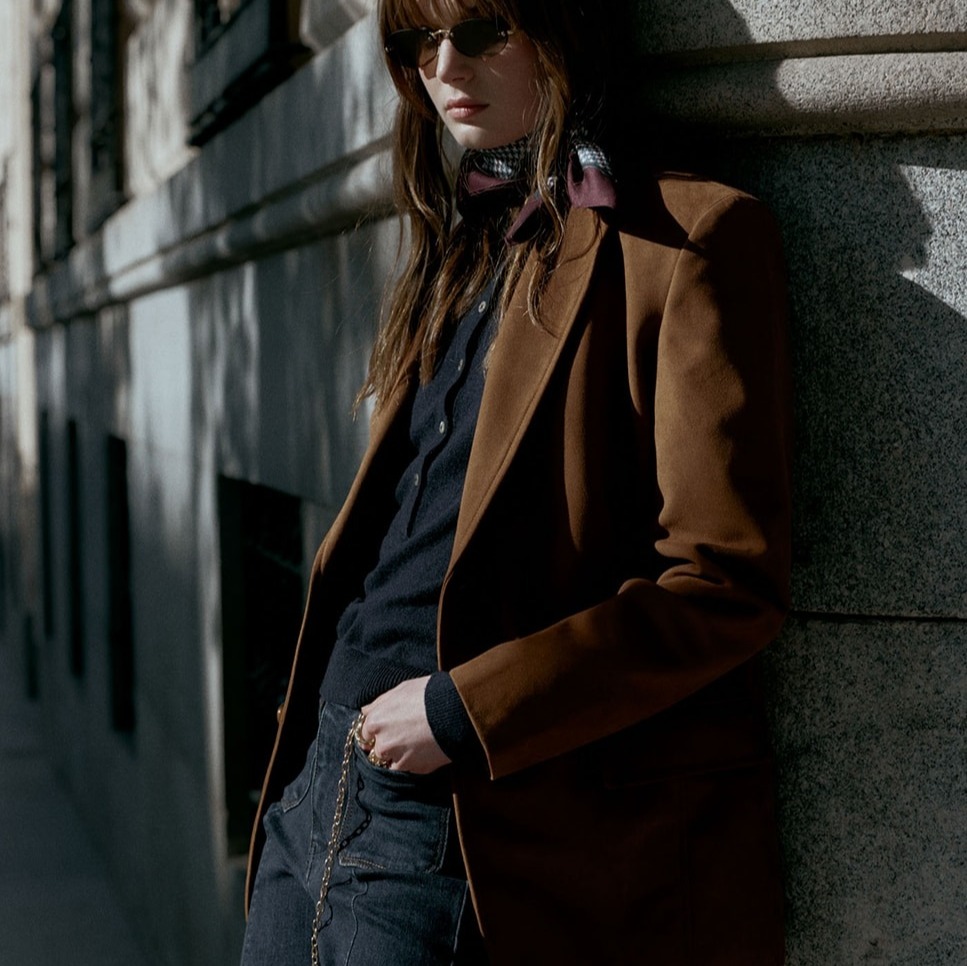 Sfera - Blazer efecto ante.