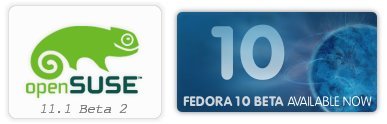 Liberadas las versiones Beta de Fedora 10 y OpenSUSE 11.1