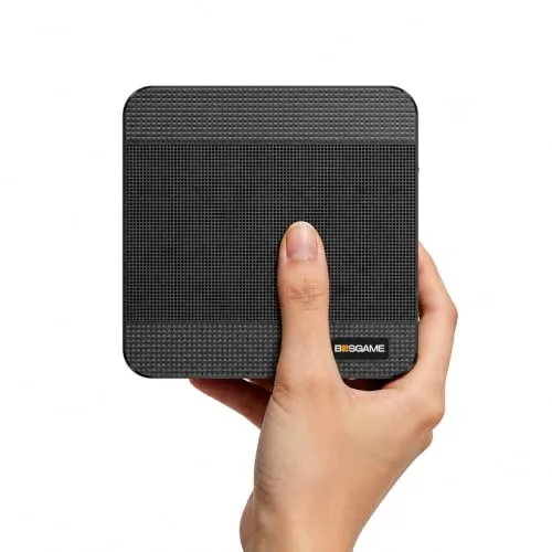 BOSGAME P4ultra Mini PC, Ryzen 7 7730U (hasta 4,5 GHz, 8C/16T) Mini Ordenador, DDR4 16 GB RAM, SSD M.2 PCIe NVMe de 1 TB Mini Escritorio, HDMI/DP/USB-C, Salida Triple 4K, LAN RJ45 *2, WiFi 6E, BT 5.2