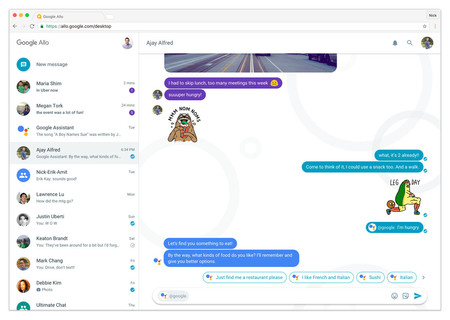 Google Allo lanzará su versión web durante las próximas semanas