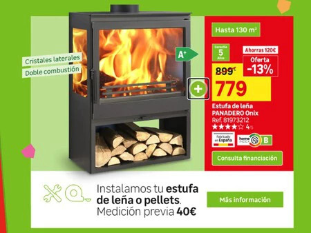 Estufa De Lena Panadero Onix Folleto Leroy Merlin