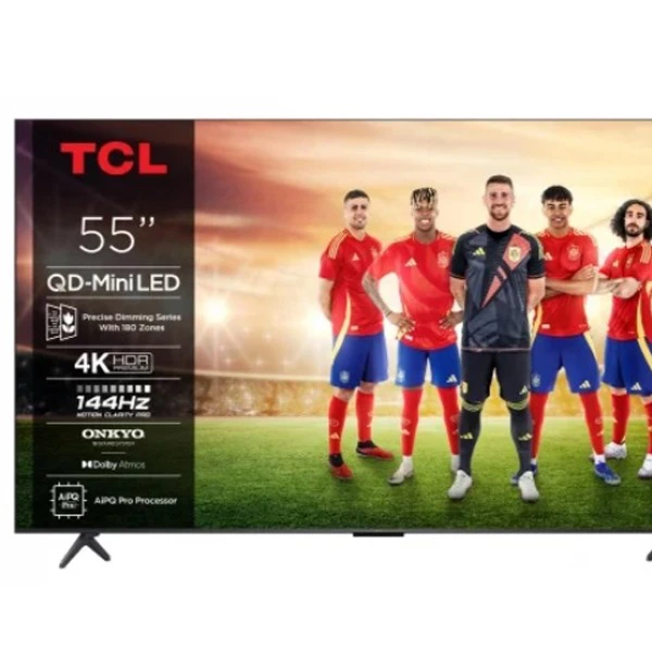 TV TCL 55C61KX7 55" (139,7 cm), MiniLED, 4K UHD, 144 Hz, Procesador AiPQ Pro, Smart TV, Quantum Dot