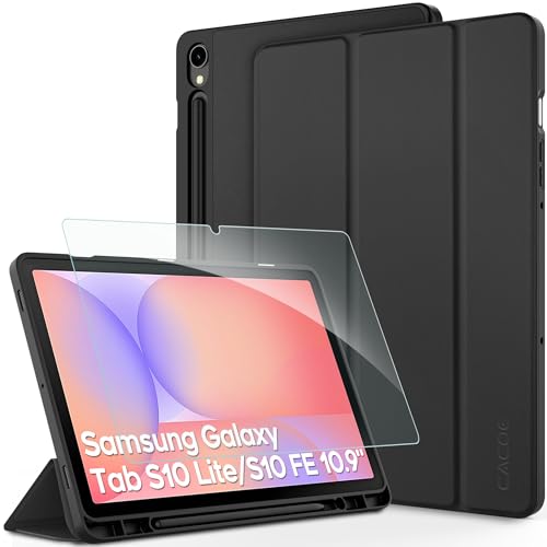 CACOE Funda para Samsung Galaxy Tab S10 Lite + protector de pantalla