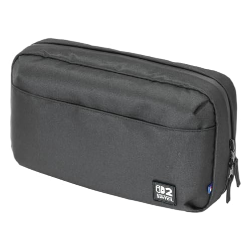 HORI - Funda de Viaje Reversible (Negra) para Nintendo Switch 2 – Licencia oficial de Nintendo