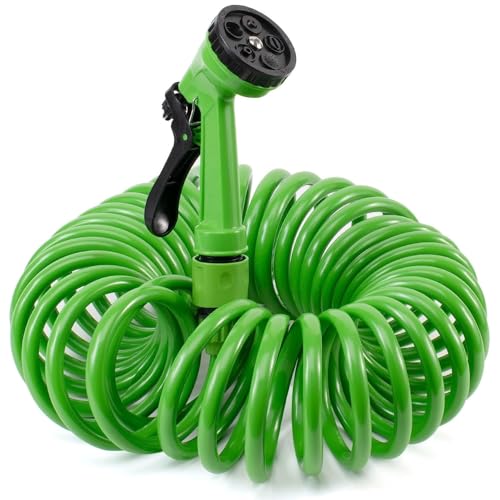 TECHZOCO Manguera en espiral de jardín