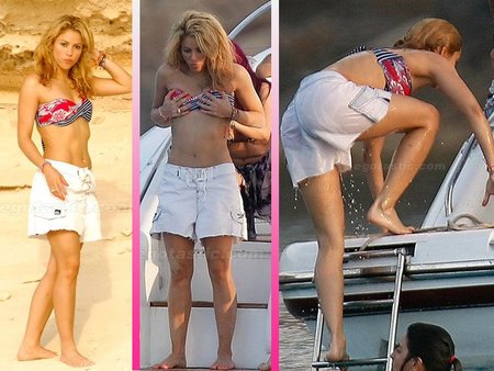 Shakira vaya modelito me llevas para darte un chapuzón