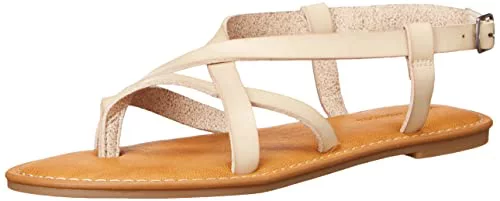 Amazon Essentials Sandalias de Tiras Informal Mujer, Gris Topo, 38.5 EU