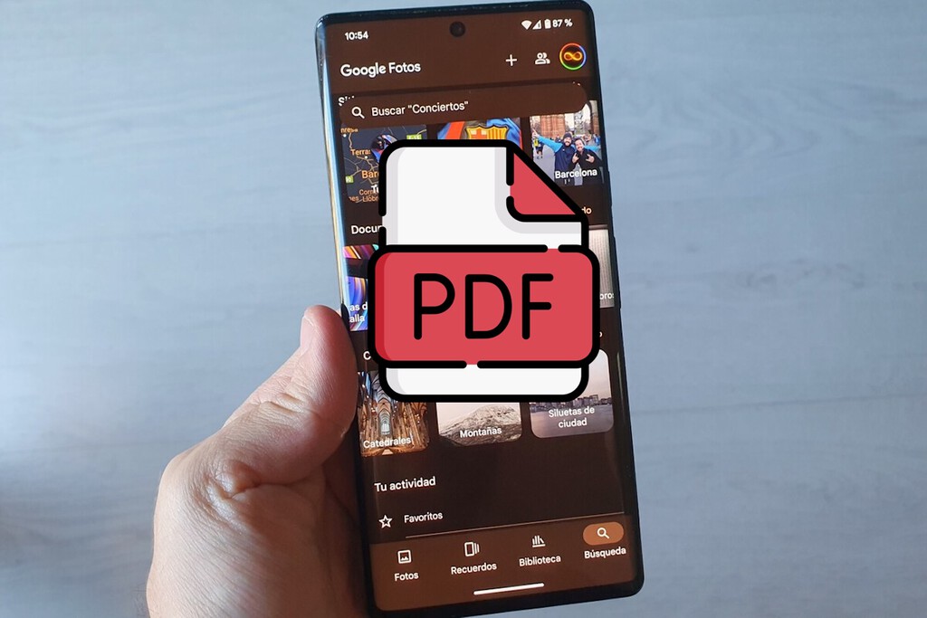 Guardar una foto en PDF es más fácil de lo que parece. No hace falta instalar más apps de las que vienen en tu móvil Android