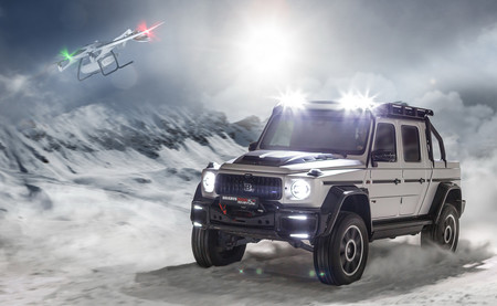 Brabus 800 Adventure XLP: una brutal pick-up de 800 CV con dron de rescate incluido, para el Salón de Ginebra