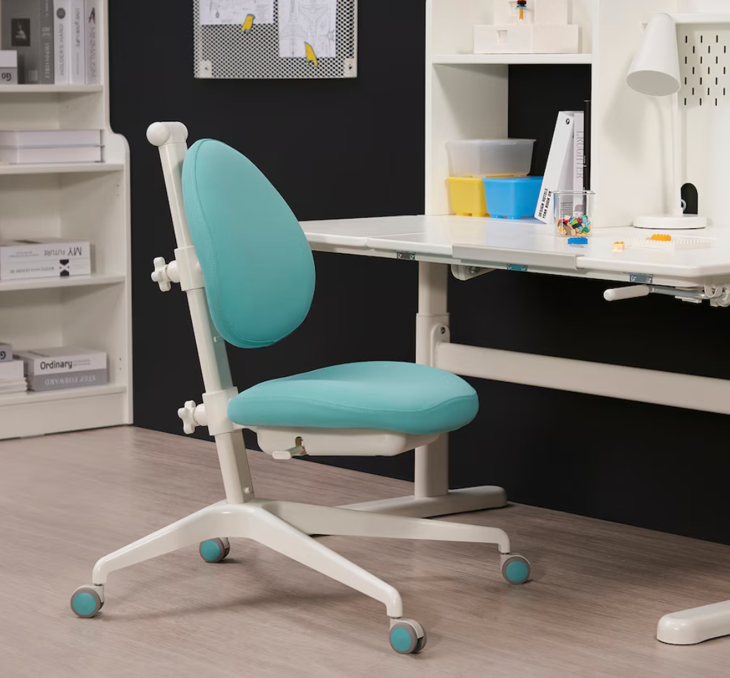 DAGNAR. Silla de escritorio infantil, turquesa