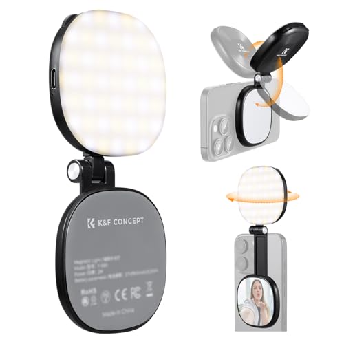 K&F CONCEPT Luz magnética para Selfies con Espejo