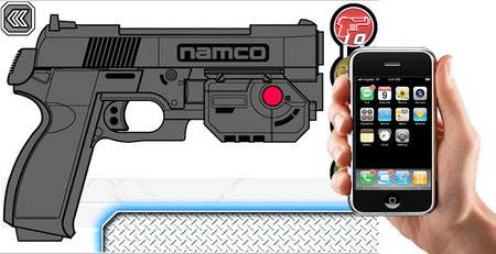 ¿Recordáis la pistola de los arcades de tiros? Namco reinventa su G-Con 45 con un iPhone y un iPad