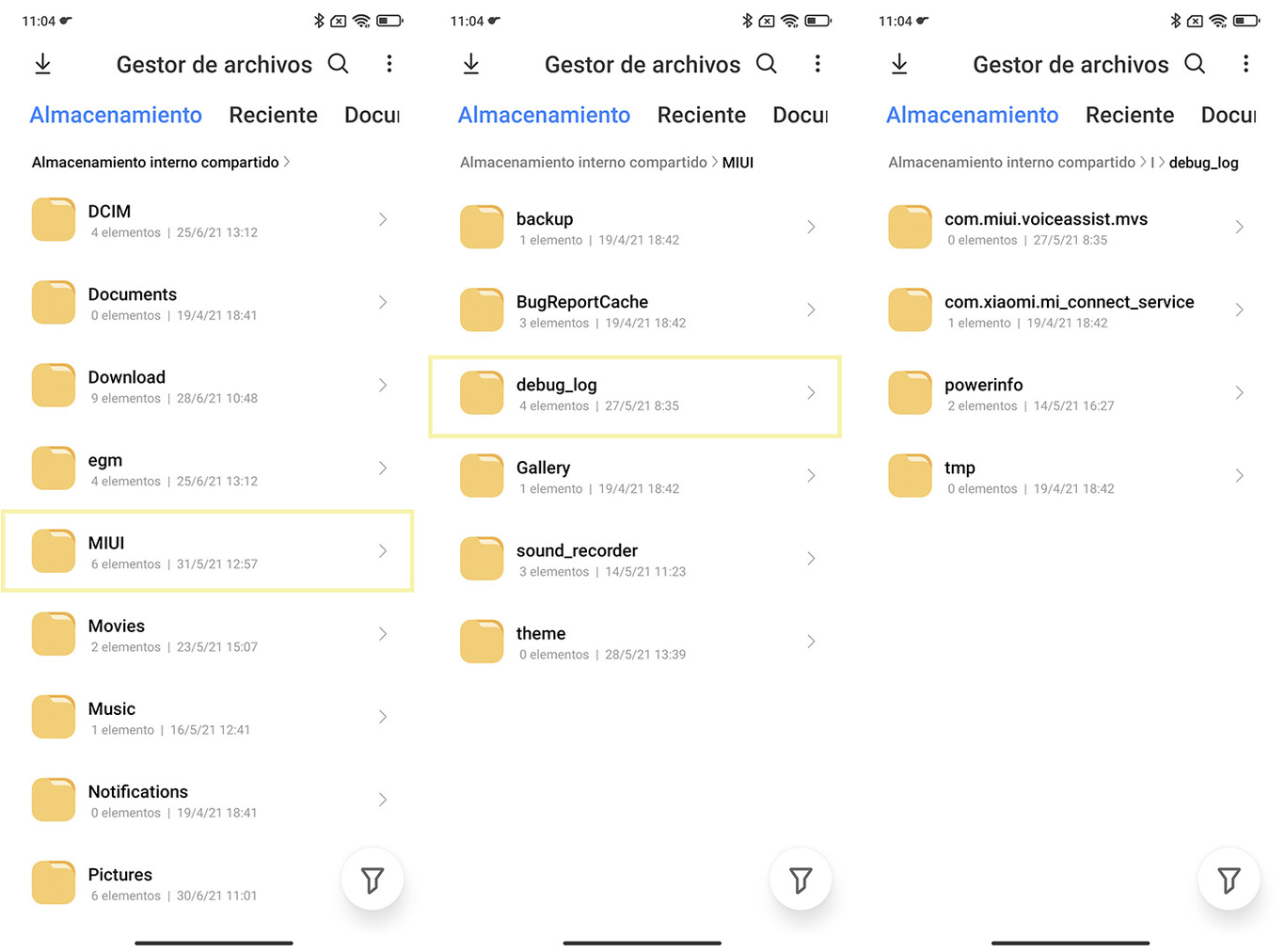 how to delete the space occupied by 'others' in Xiaomi