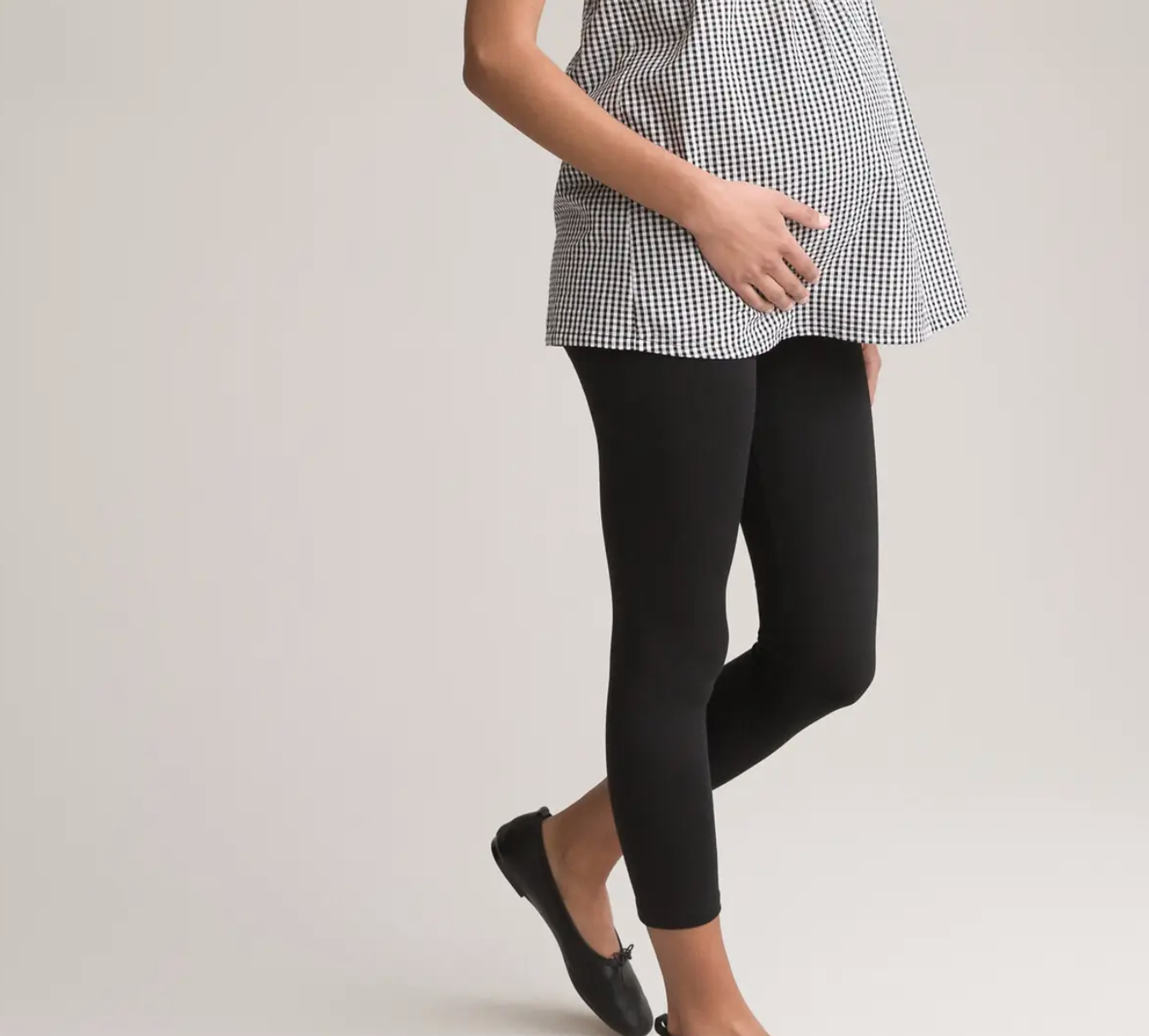 Lote de 2 leggings de embarazo tobilleros