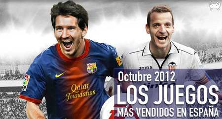 Los juegos más vendidos en España en octubre 2012: el fútbol, Connor y los Pokémon se quedan con el podio