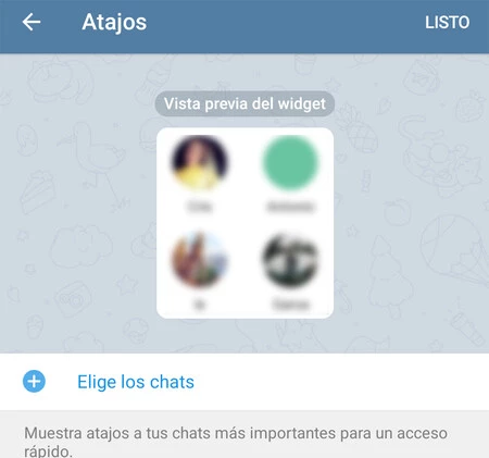 Widgets Telegram Android