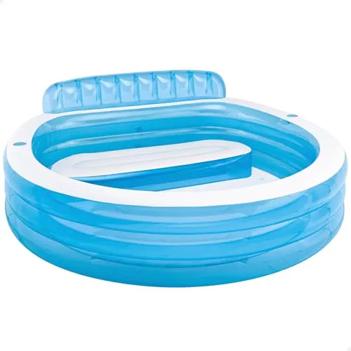 Intex - Piscina hinchable redonda con respaldo