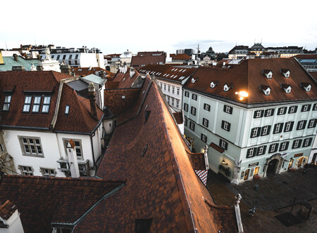 Aerial View Old Town Hall Bratislava