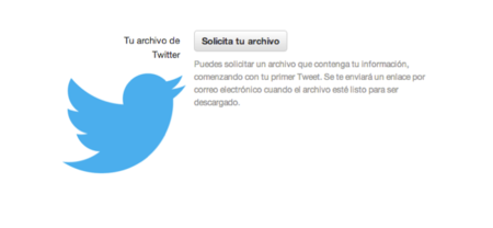 Los usuarios de Twitter en español ya pueden descargar todos sus tweets