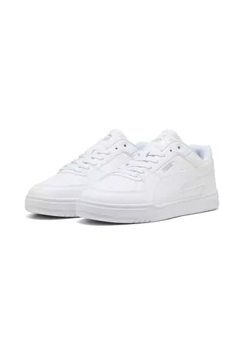 PUMA Caven III - Tenis Unisex, Blanco Plata Negro, 37.5 EU