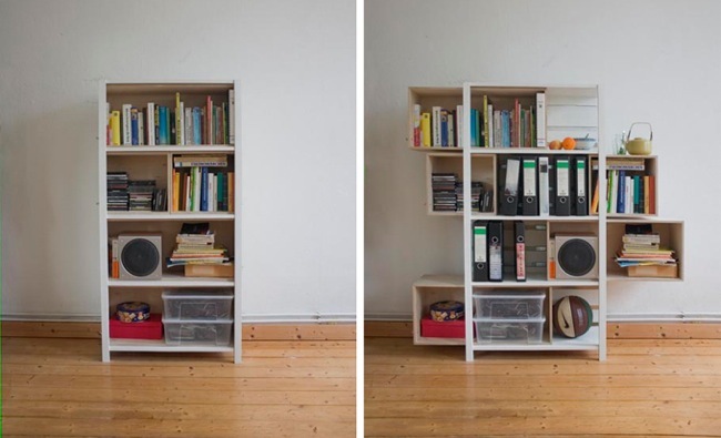 Una estantería que crece según tus necesidades