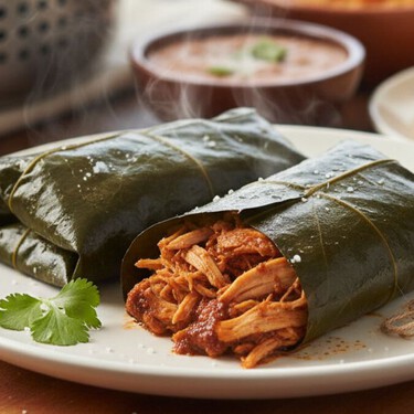 Mixiotes de pollo en 90 minutos: puedes cambiar la hoja de maguey por las de plátano