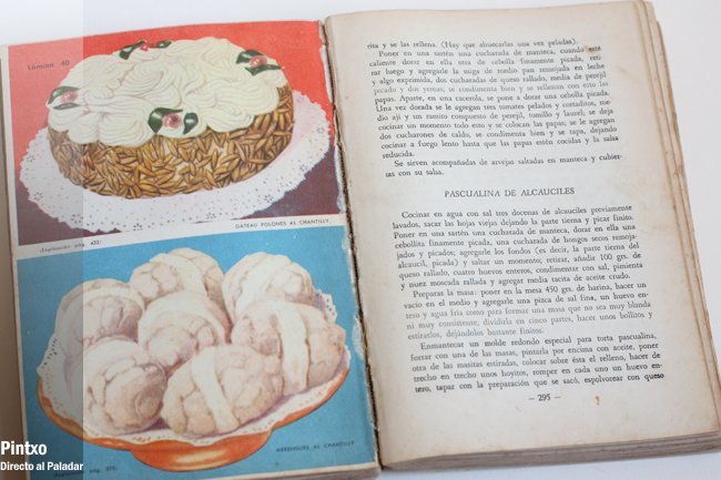 El libro de Doña Petrona, edición de 1945. Hojas interiores