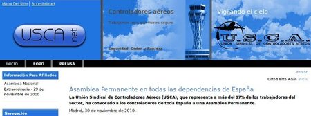 Web corporativa y estrategia de comunicación en el caso de los controladores aéreos