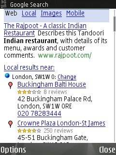 Google Mobile App para Nokia S60