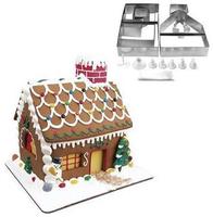 Moldes para hacer un pastel con forma de casita