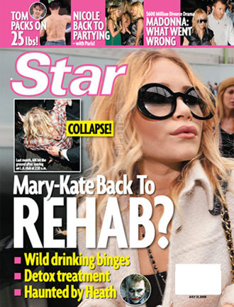 Mary-Kate Olsen podría necesitar rehabilitación