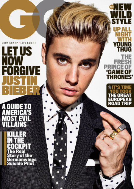 ¡Así, sí! Justin Bieber increíblemente bien vestido en dos portadas especiales de GQ