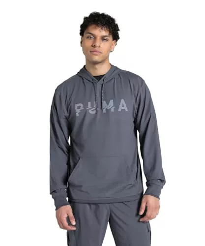 PUMA M CLOUDSPUN Hoodie, Sudaderas con Capucha Unisex Adulto, Galactic Gray,