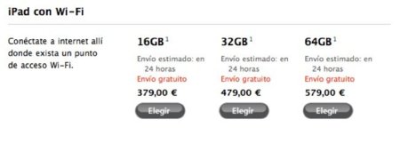 iPad por sólo 379 euros en la Apple Store