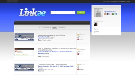 Linkae, marcador social online a lo microblogging