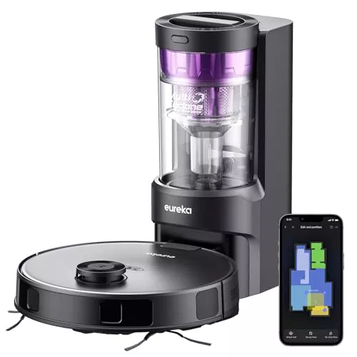 Eureka NERE10s Robot Aspirador y Fregasuelos con Vaciado automático 