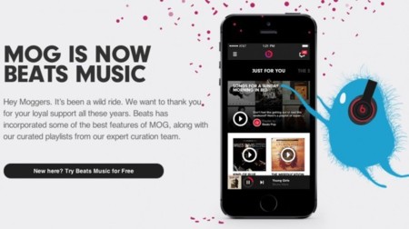 MOG, el servicio de streaming comprado por Beats, cierra definitivamente sus puertas