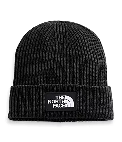 THE NORTH FACE NF0A3FJXJK3 TNF Logo Box Cuffed Beanie Hat Unisex Adult Black Tamaño OS
