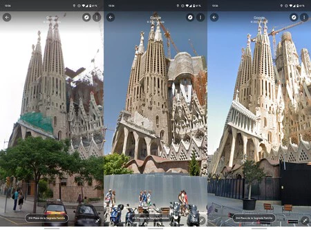 Sagrada familia en Google Maps