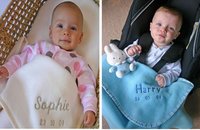 Mantita para bebé personalizada con su nombre