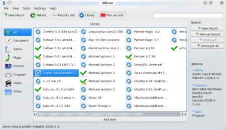 Silicon, gestor de imágenes de disco para KDE