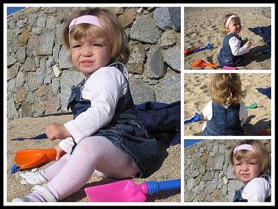 La foto de tu bebé: Laia en la playa