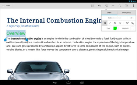 Quickoffice para Android, la suite ofimática de Google ya es gratuita y regala 10 GB extra en Drive