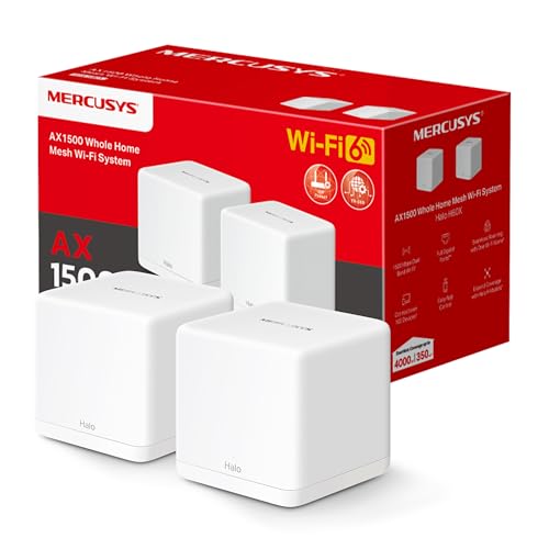 Mercusys HALO H1500X(2-Pack) - WiFi 6 Mesh AX 1500Mbps