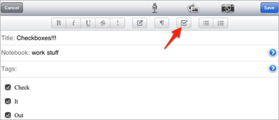 Evernote acoge iOS 5 y novedades en el formato de notas