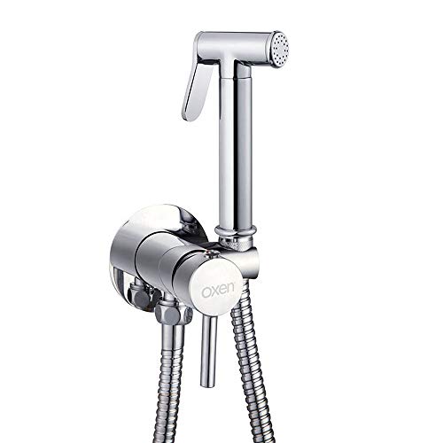 Kibath 1151414 - Grifo para el WC con ducha de mano, higiene íntima para sustitución del bidet, monomando agua fría y caliente