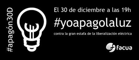 FACUA convoca un apagón de luz para hoy a las 19.00h. ¿Te unirás?