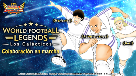 Captain Tsubasa: Dream Team ficha a tres de Los Galácticos del Real Madrid: Morientes, Roberto Carlos y Guti